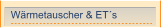 Wärmetauscher & ET´s
